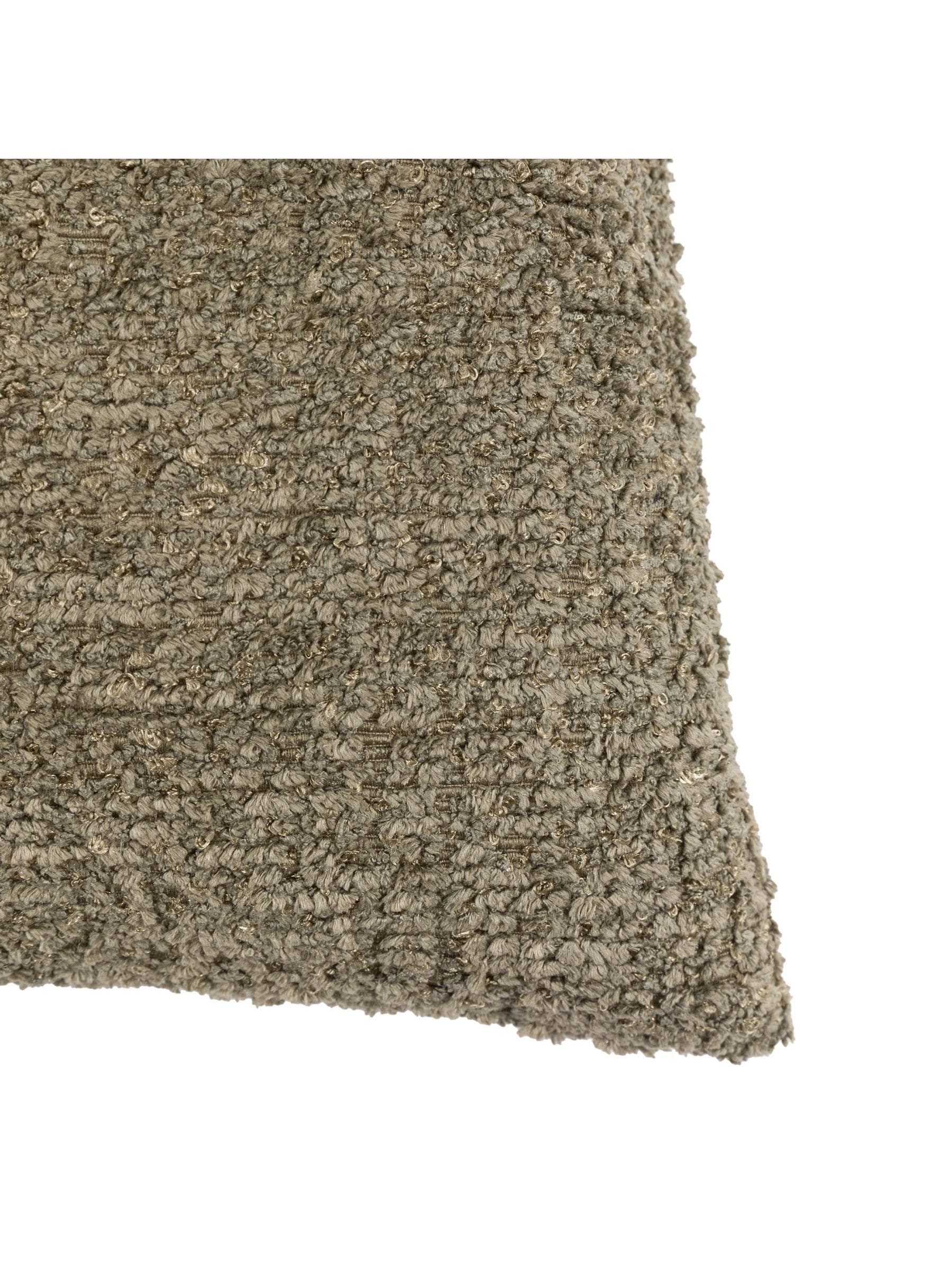 Gallery Home olive chenille cushion 50cm (British brand)