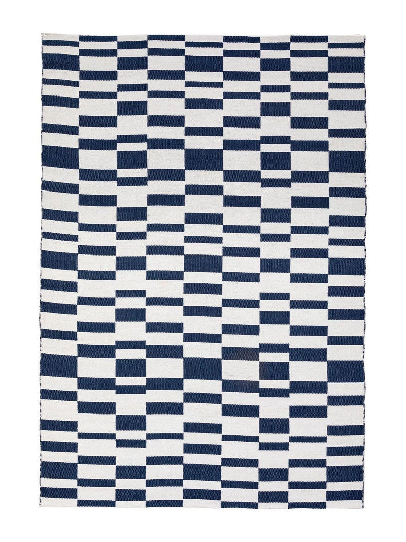 Gallery Home blue Preston jacquard rug 120x180cm (British brand)