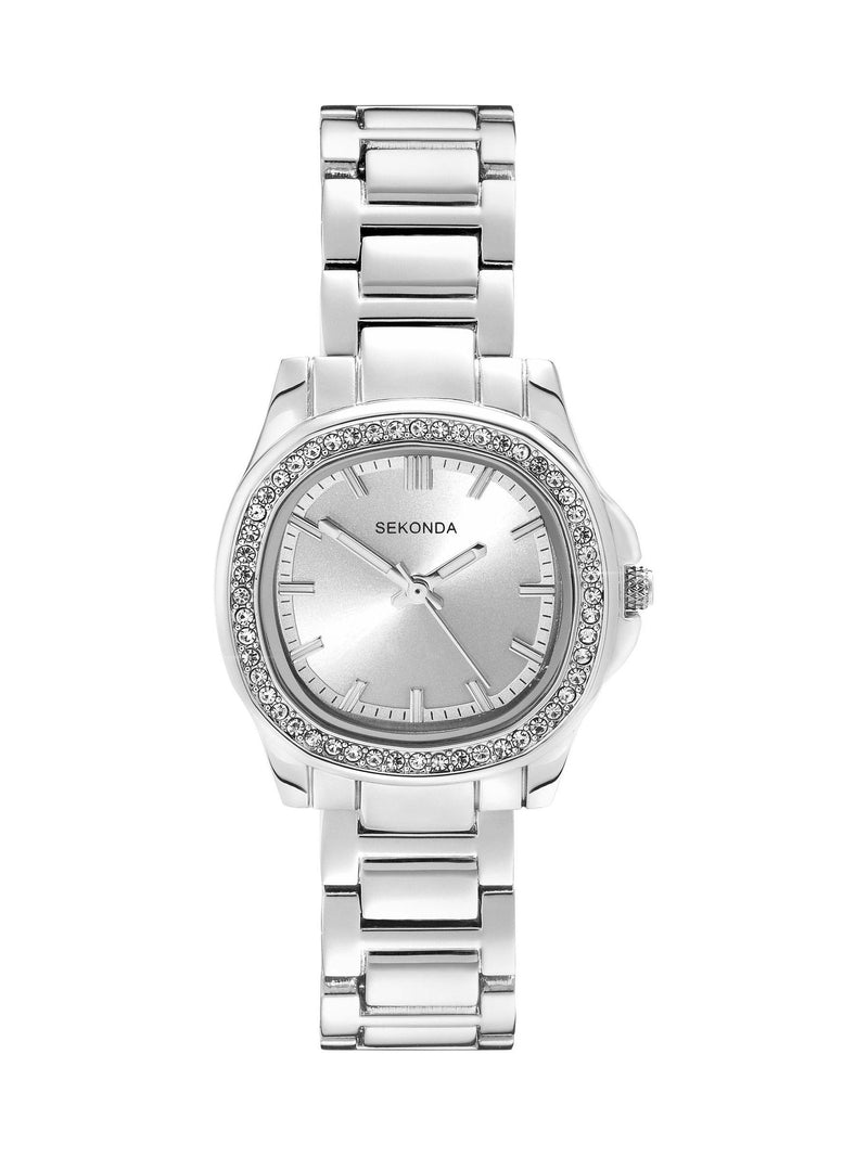 Sekonda silver analogue watch 30mm (British brand)