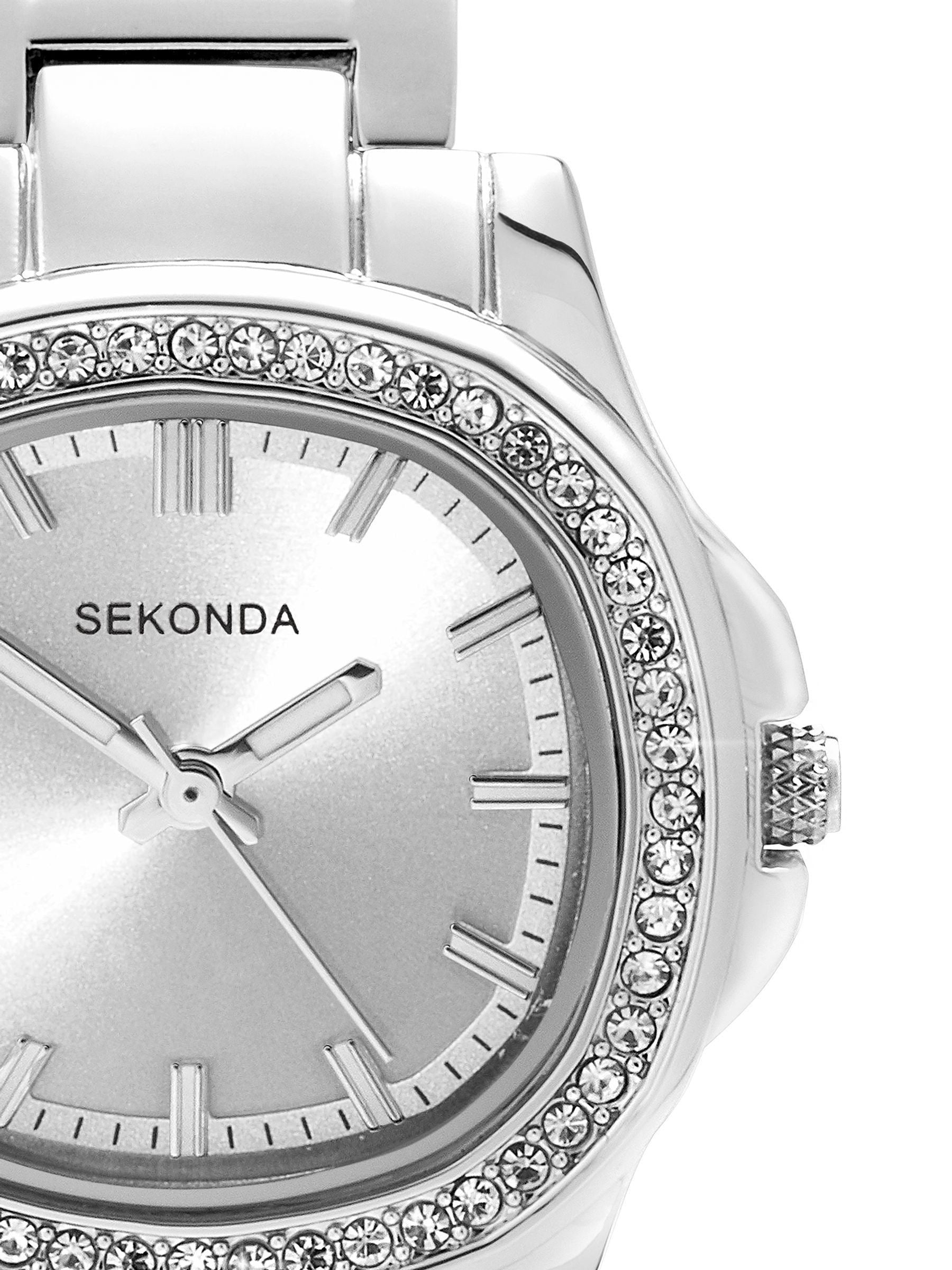 Sekonda silver analogue watch 30mm (British brand)