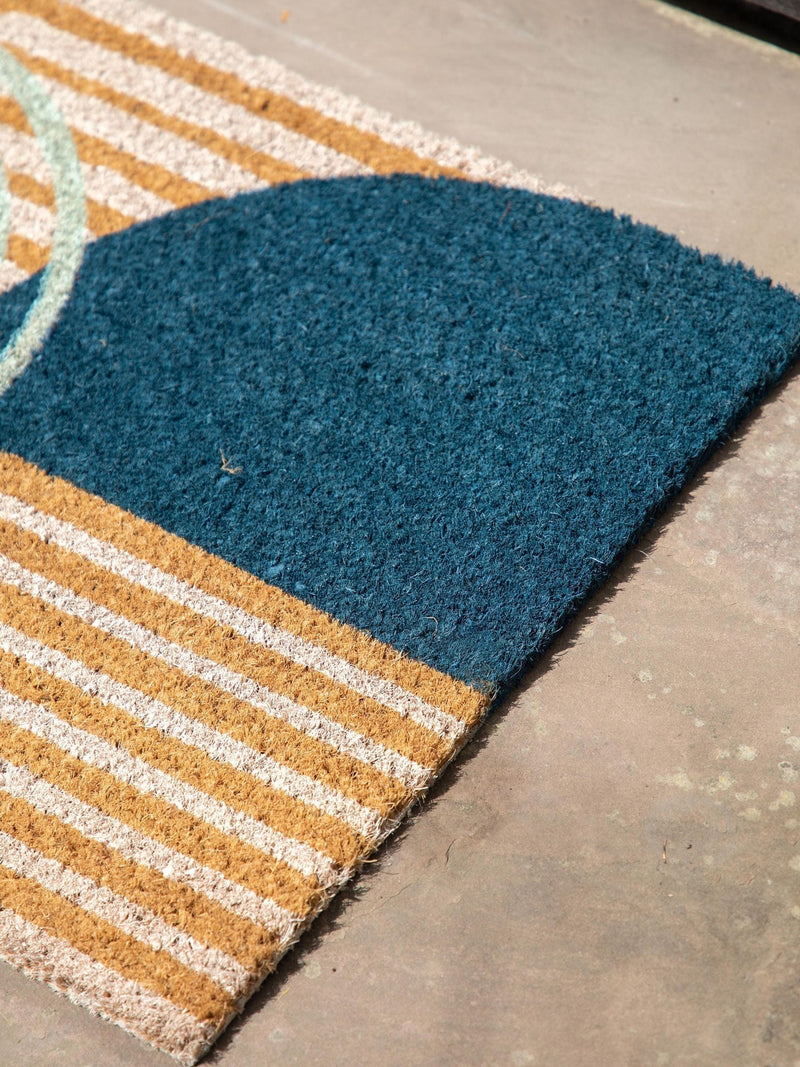 Gallery Home Blue Nevada Arch coir doormat 40cm, imported from the UK