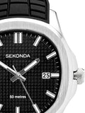 Sekonda Octaire Silver TV Analogue Watch 40mm (British brand)