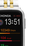 Unisex Rectangular Smartwatch with Wellness Tracking and Smart Features, 26mm with Bracelet