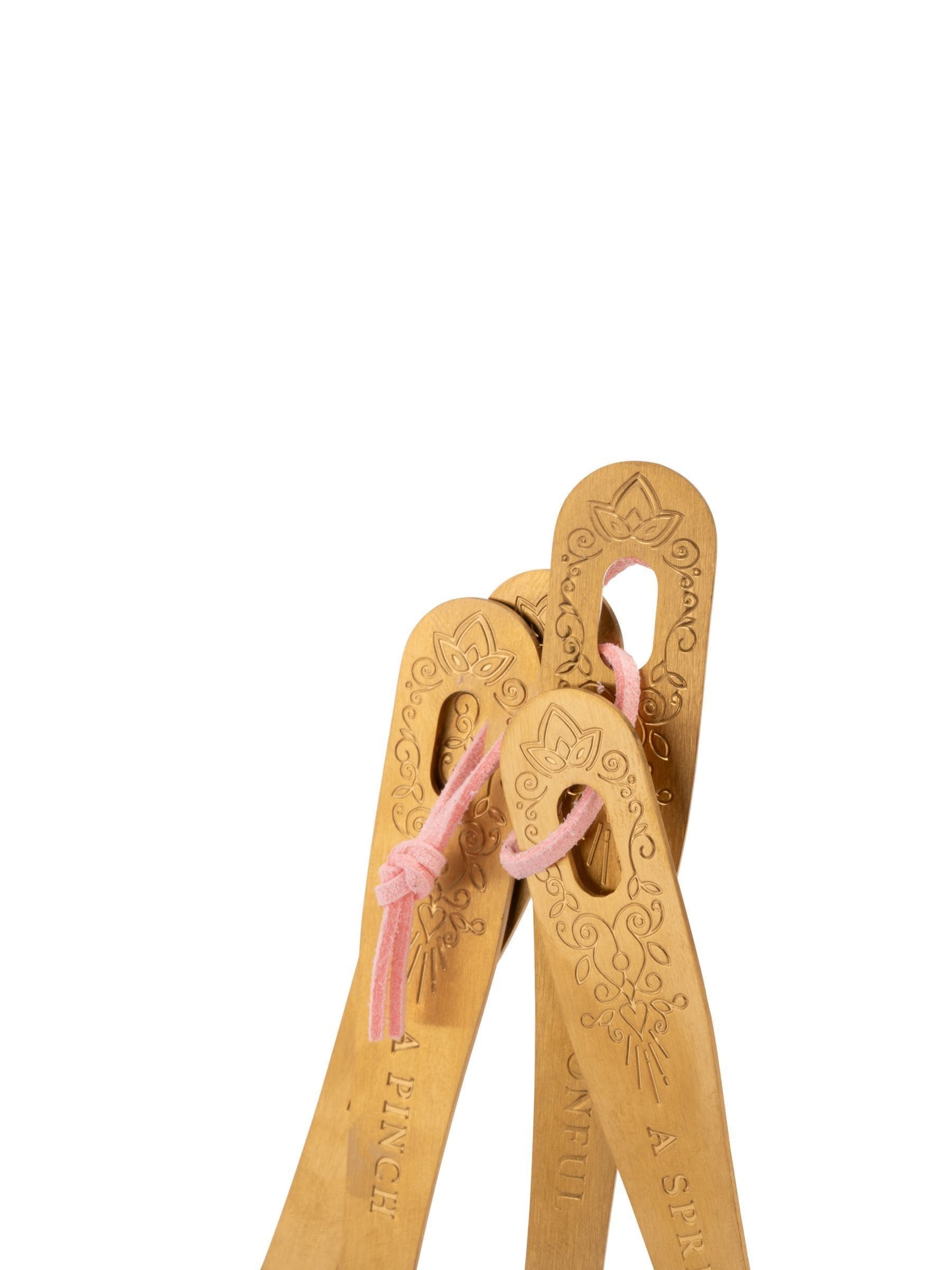 Yvonne Ellen gold measuring spoons set stainless steel (British brand)