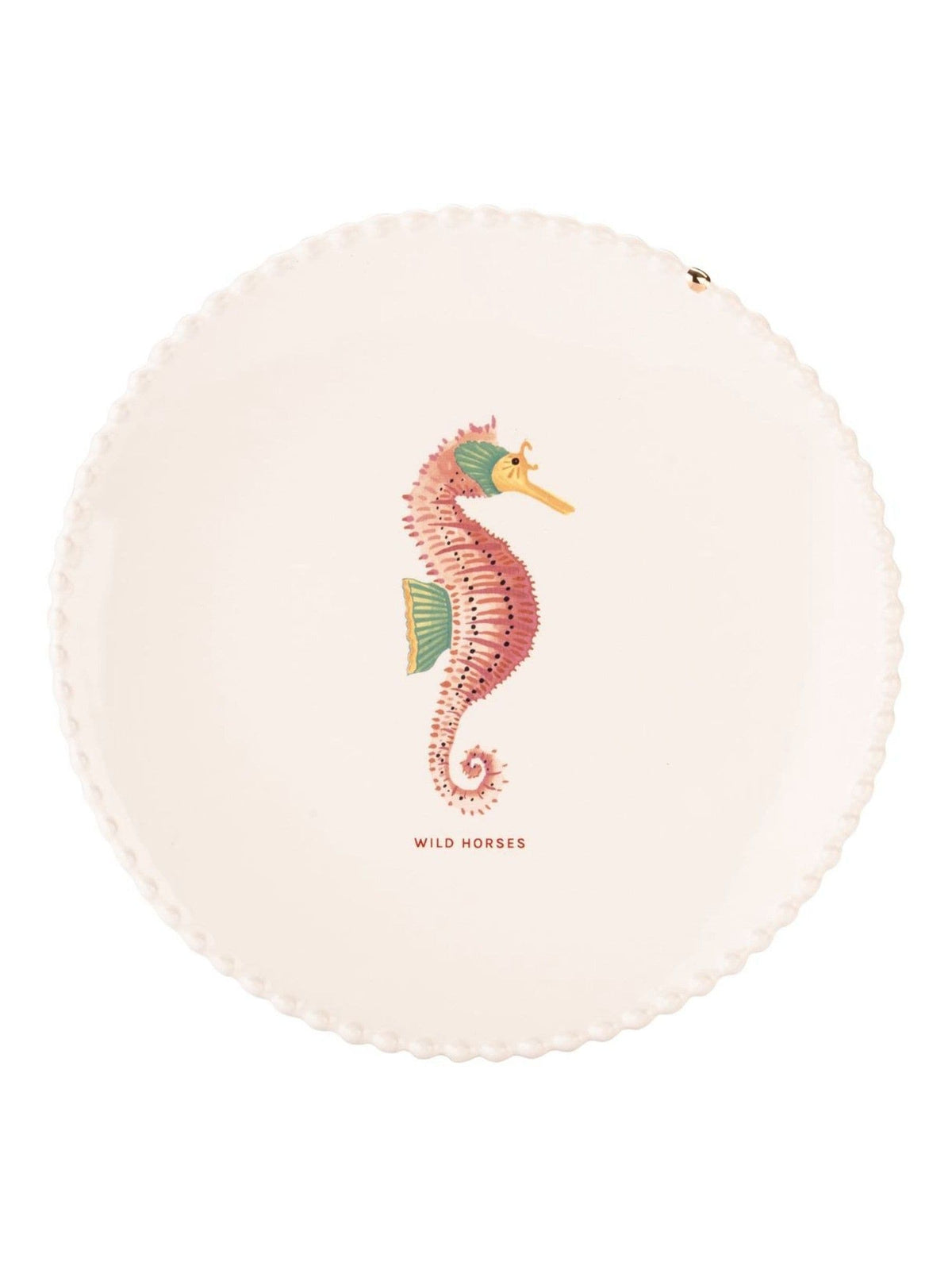 Yvonne Ellen sea horse bobble plates set of 2, imported from the UK