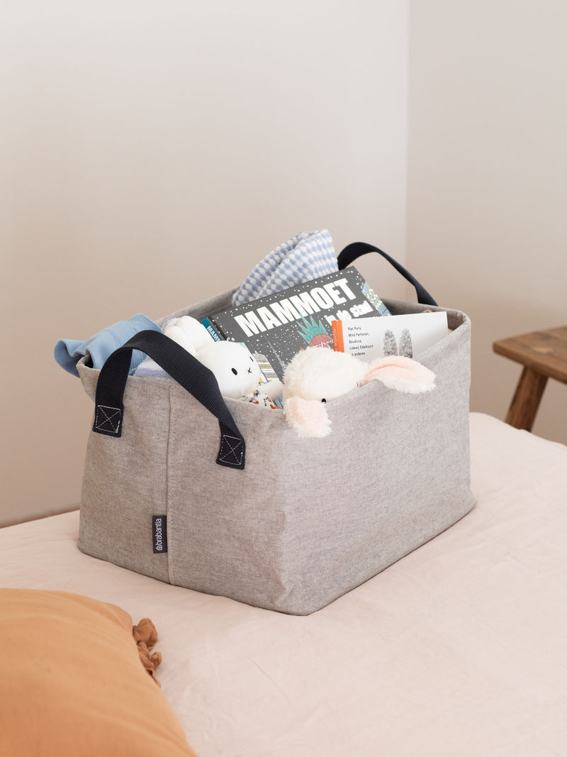 Brabantia grey foldable laundry basket 35L, imported from the UK