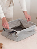 Brabantia grey foldable laundry basket 35L, imported from the UK