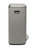 Brabantia Mineral Concrete Grey Pedal Bin 30L - British product