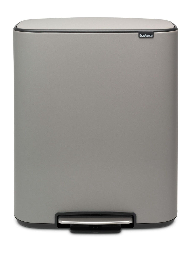 Brabantia Mineral Concrete Grey Pedal Bin 30L - British product