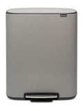 Brabantia Mineral Concrete Grey Pedal Bin 30L - British product