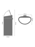 Brabantia white kitchen bin 40L - British product