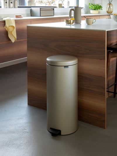 Brabantia Metallic Gold NewIcon pedal søppelbøtte