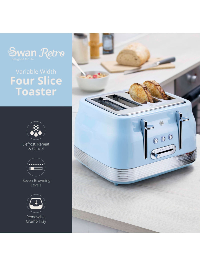 Swan Retro 4 Slice Toaster, UK version