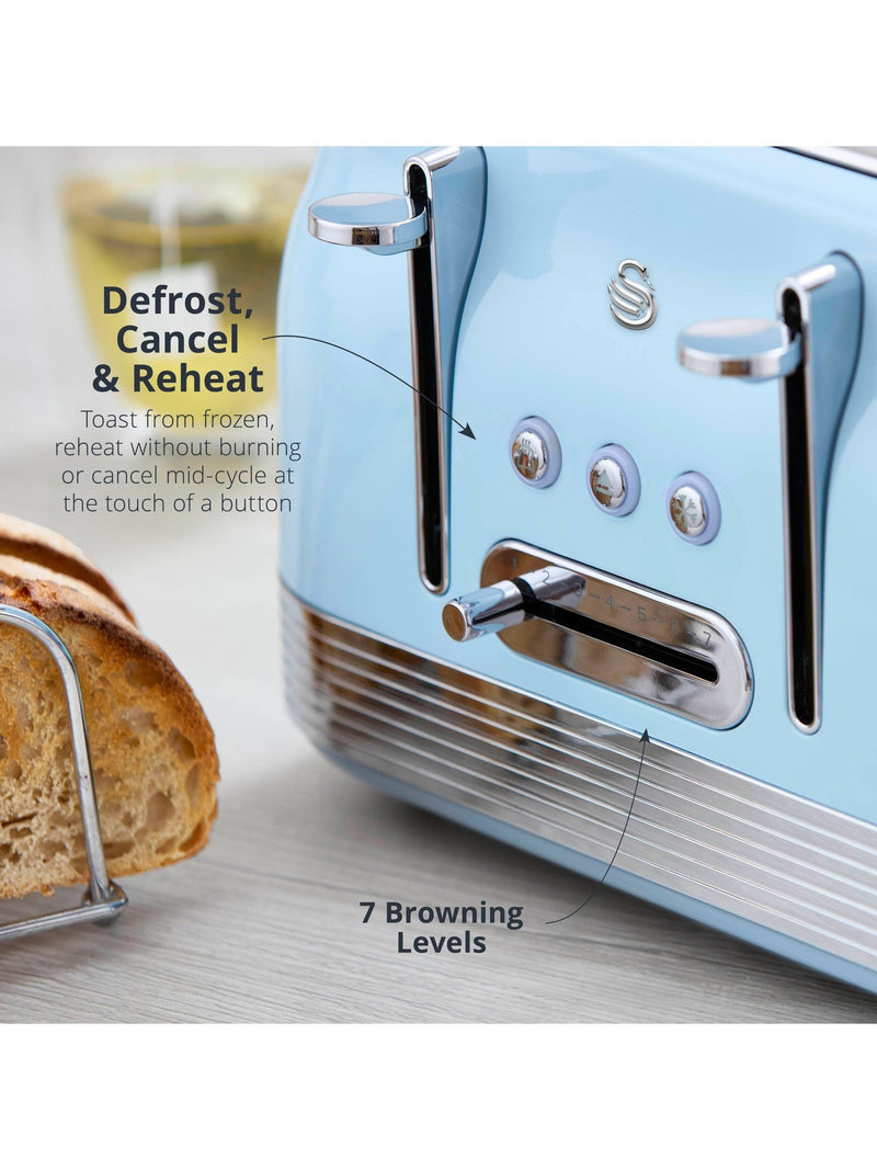 Swan Retro 4 Slice Toaster, UK version