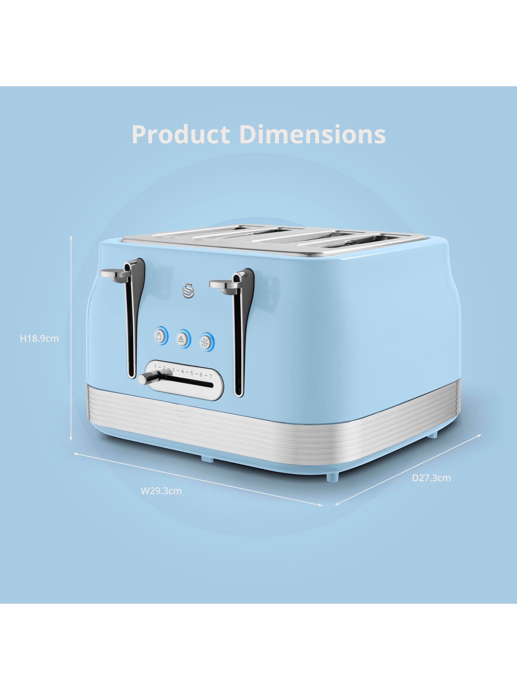 Swan Retro 4 Slice Toaster, UK version