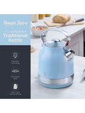 Swan Blue 1.7L Retro Kettle, imported from the UK