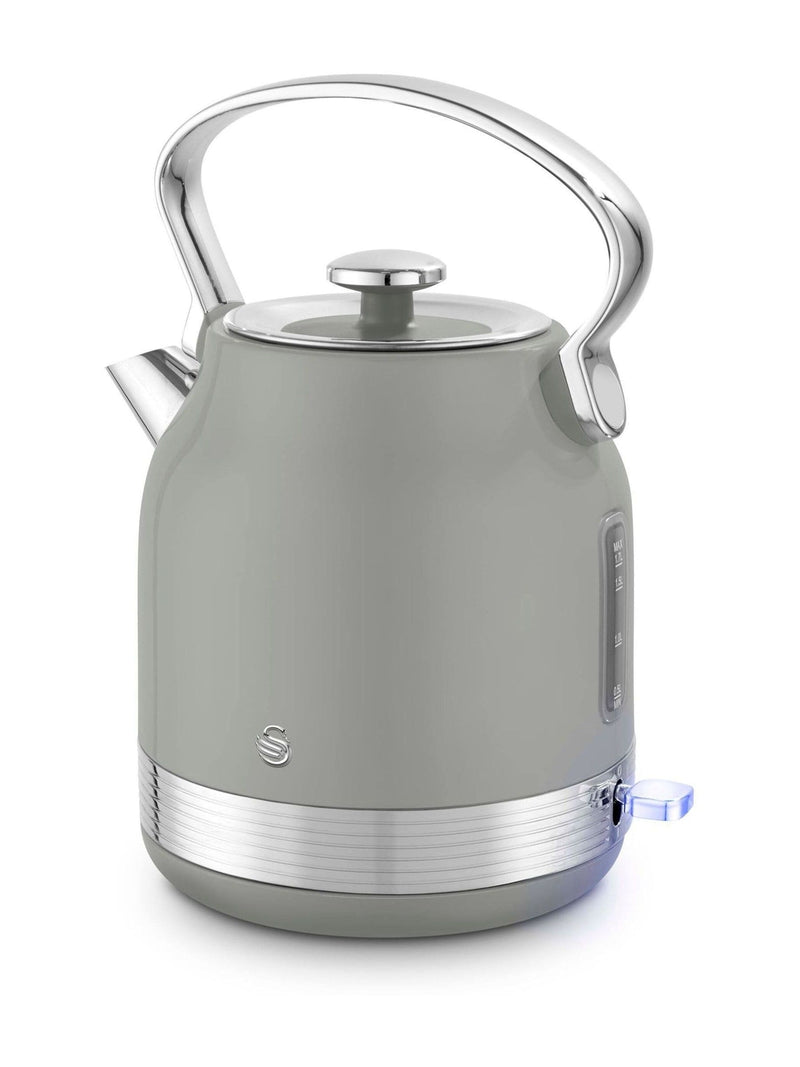 Swan Green Retro Traditional electric kettle 1.7L (British brand)