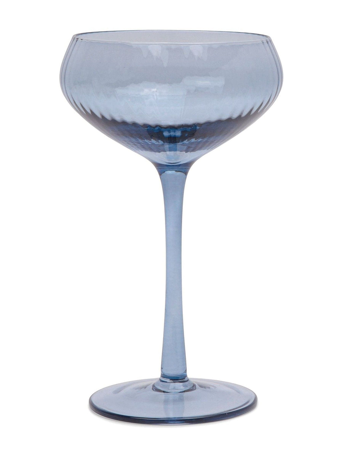 Here''s How Set of 2 Blue The Lou Coupe Glasses