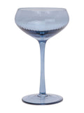 Here''s How Set of 2 Blue The Lou Coupe Glasses