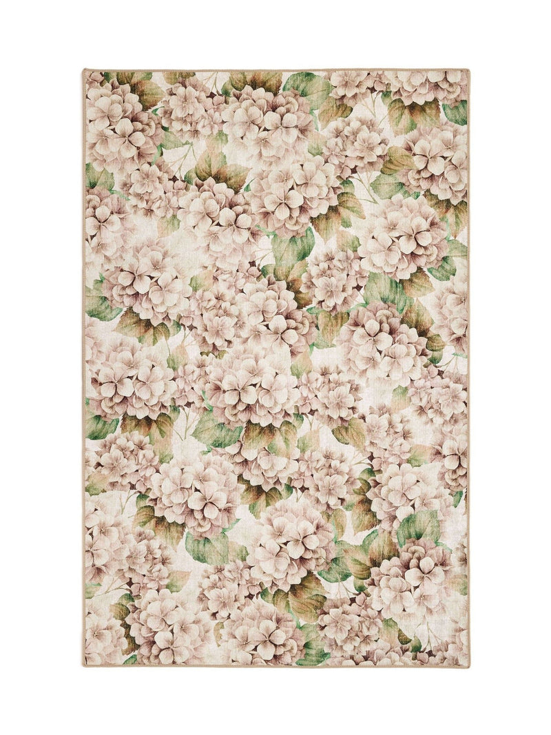 Hug Rug blush pink wild hydrangea rug - British product