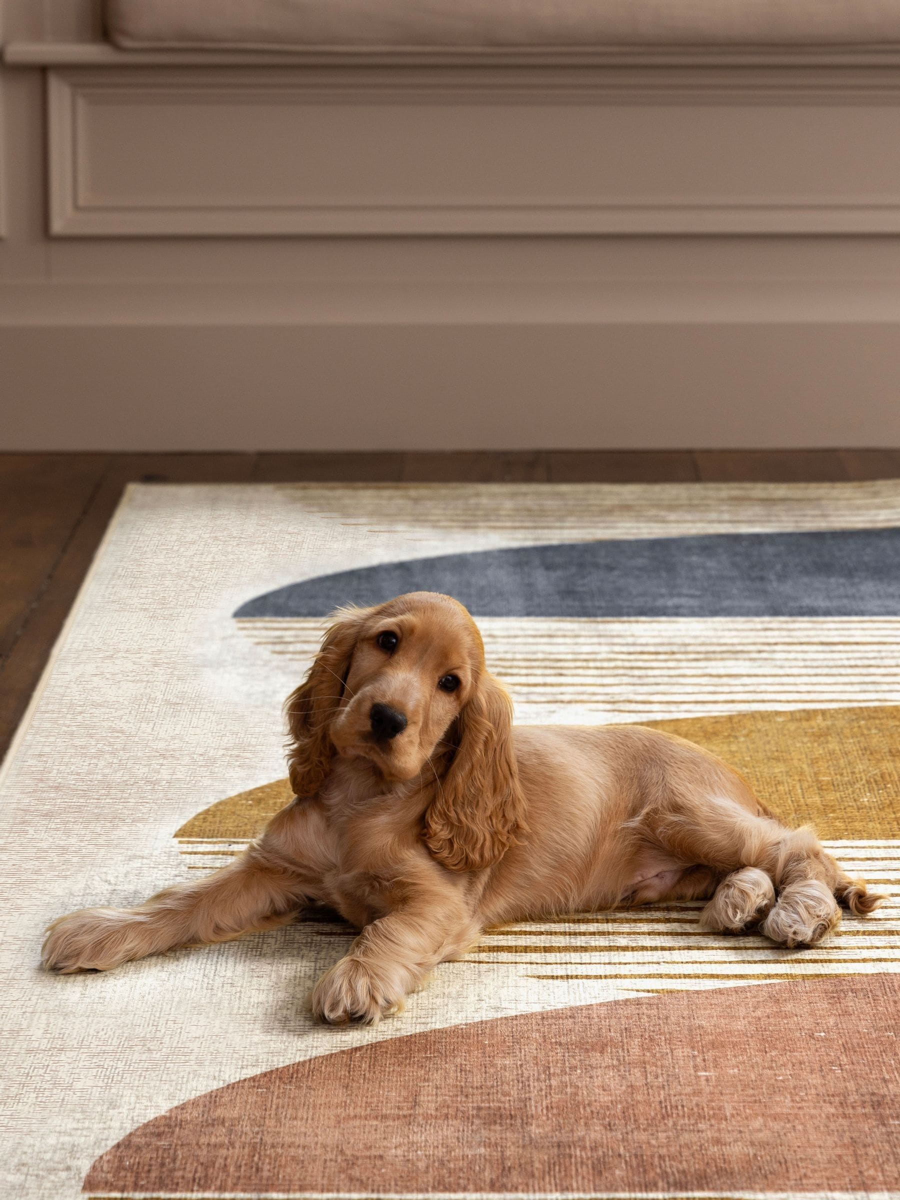 Hug Rug cream oval rug, UK version