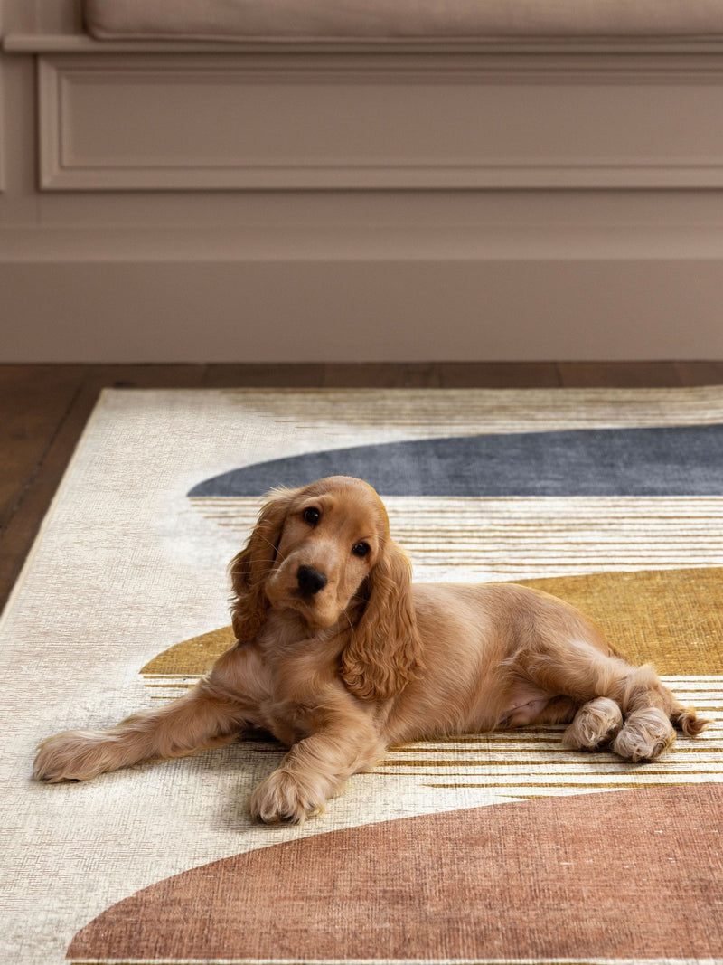 Hug Rug cream oval rug, UK version