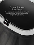 Swan black square sensor bin 42L (British brand)