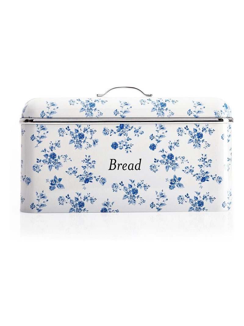 Laura Ashley China Rose bread bin stainless steel, UK version