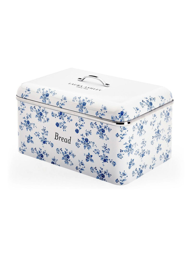 Laura Ashley China Rose bread bin stainless steel, UK version