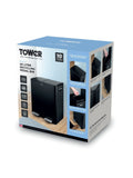 Tower black 40L pedal bin (British brand)