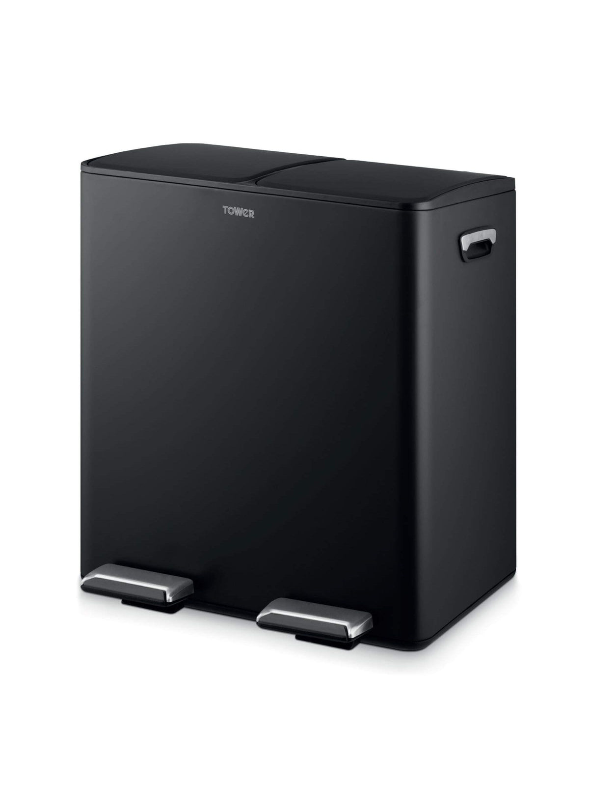 Tower black 40L pedal bin (British brand)
