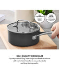Sur La Table grey hard anodised saucepan set, imported from the UK