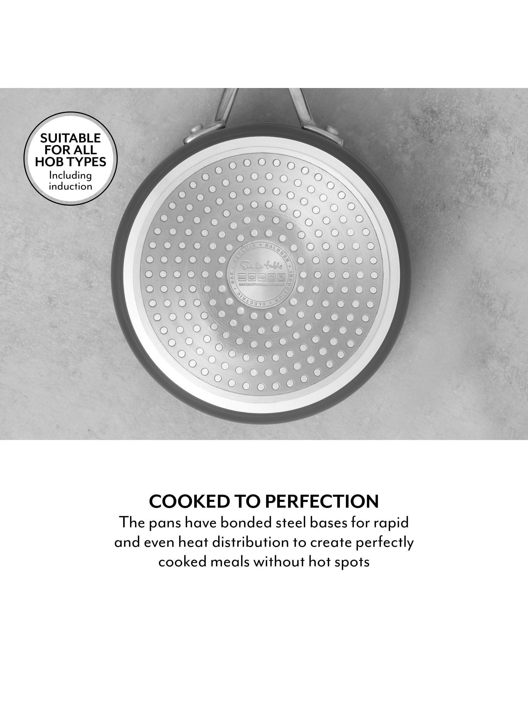 Sur La Table grey hard anodised saucepan set, imported from the UK