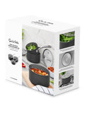 Sur La Table grey hard anodised saucepan set, imported from the UK