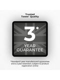 Tower Black Rectangular Sensor Bin 50L - British product