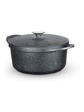 Tower Black 24cm Casserole Dish with Aluminium Lid