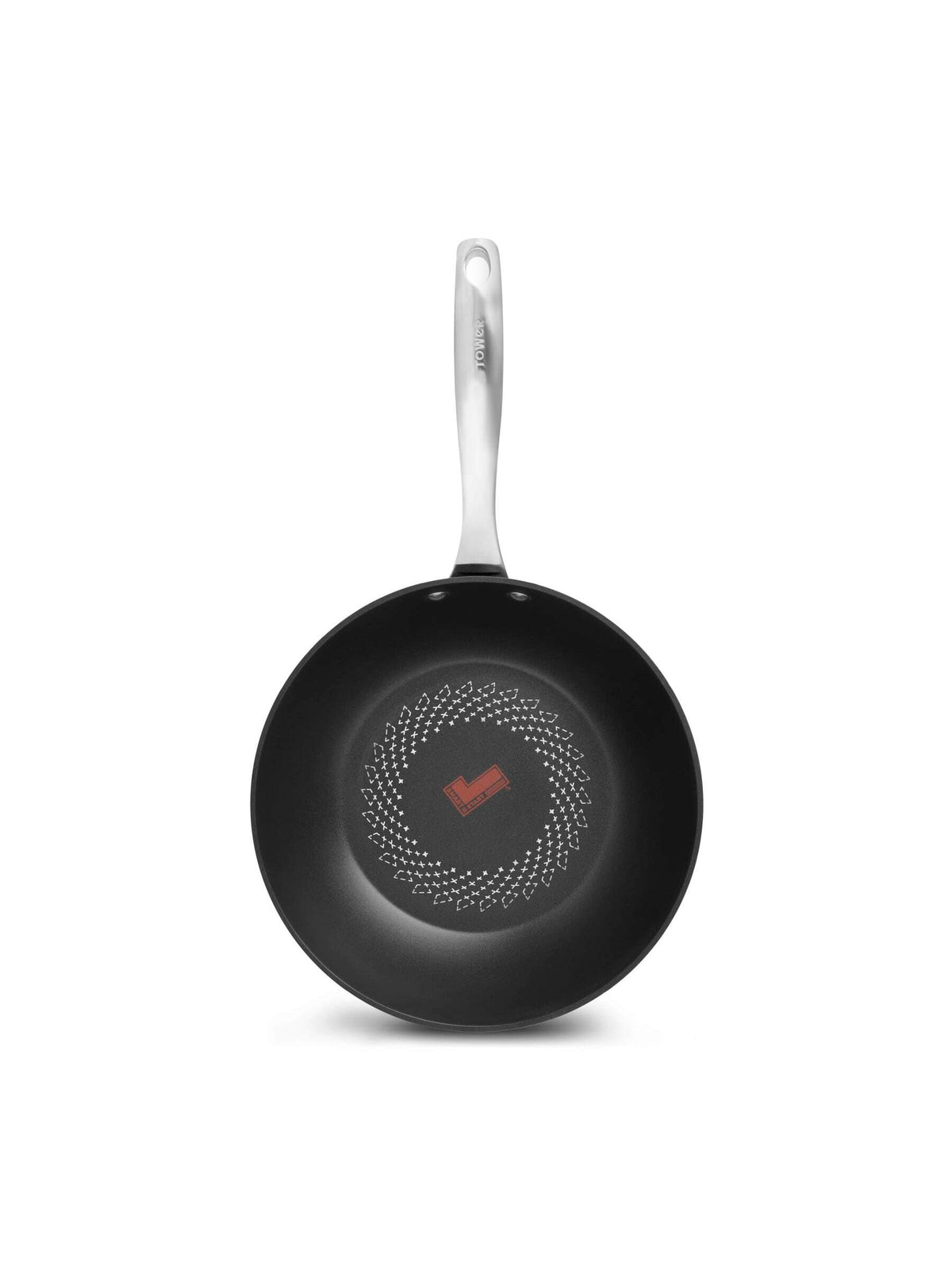 Tower Black Smart Start Ultra Forged 28cm wok (British brand)
