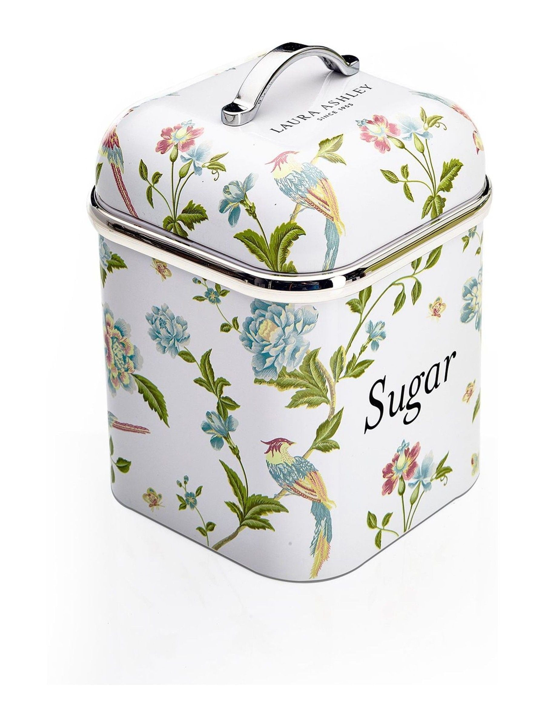 Laura Ashley Elveden White 3 piece canister set, UK version