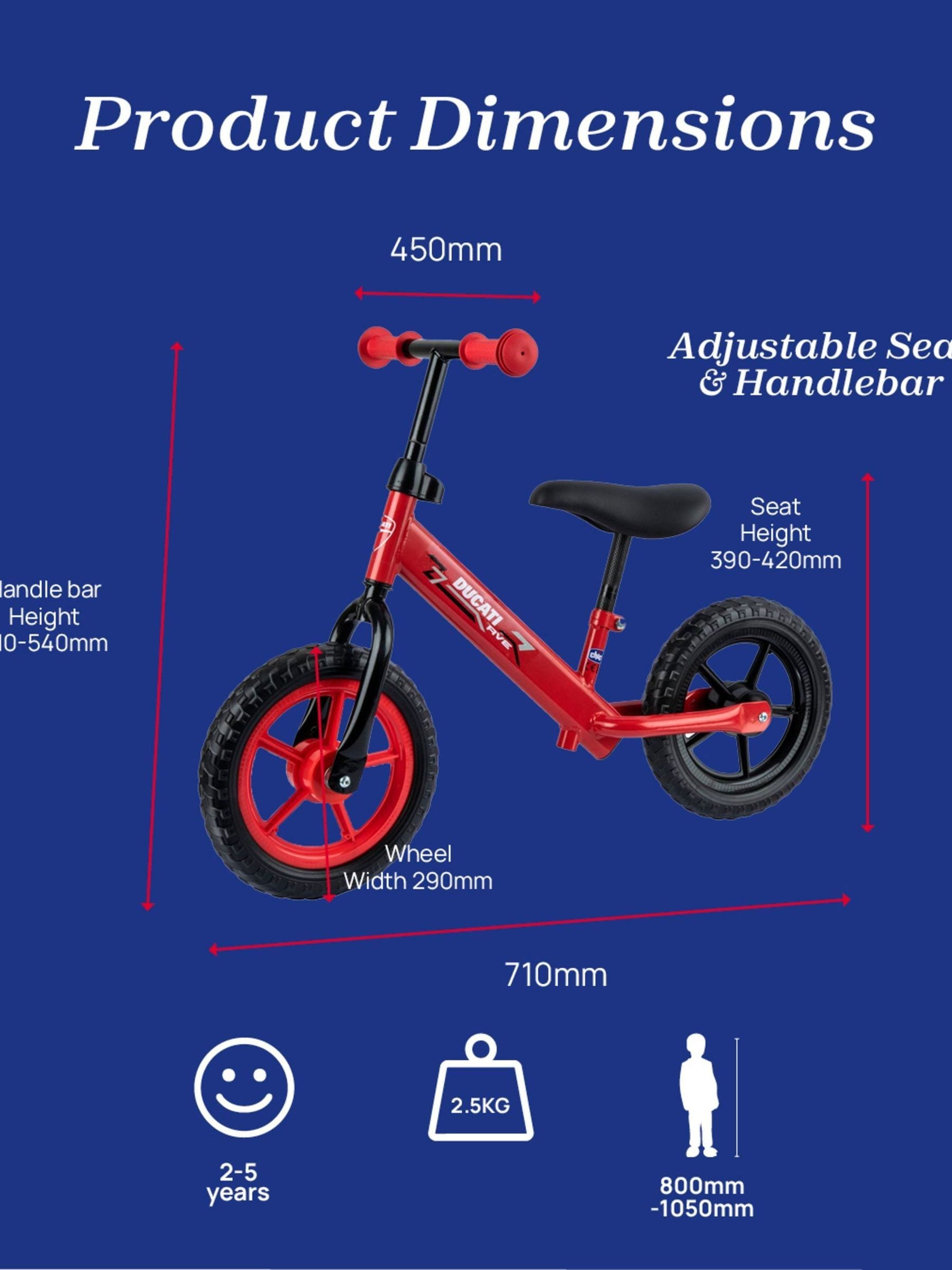 Chicco red Ducati balance bike for toddlers - British product