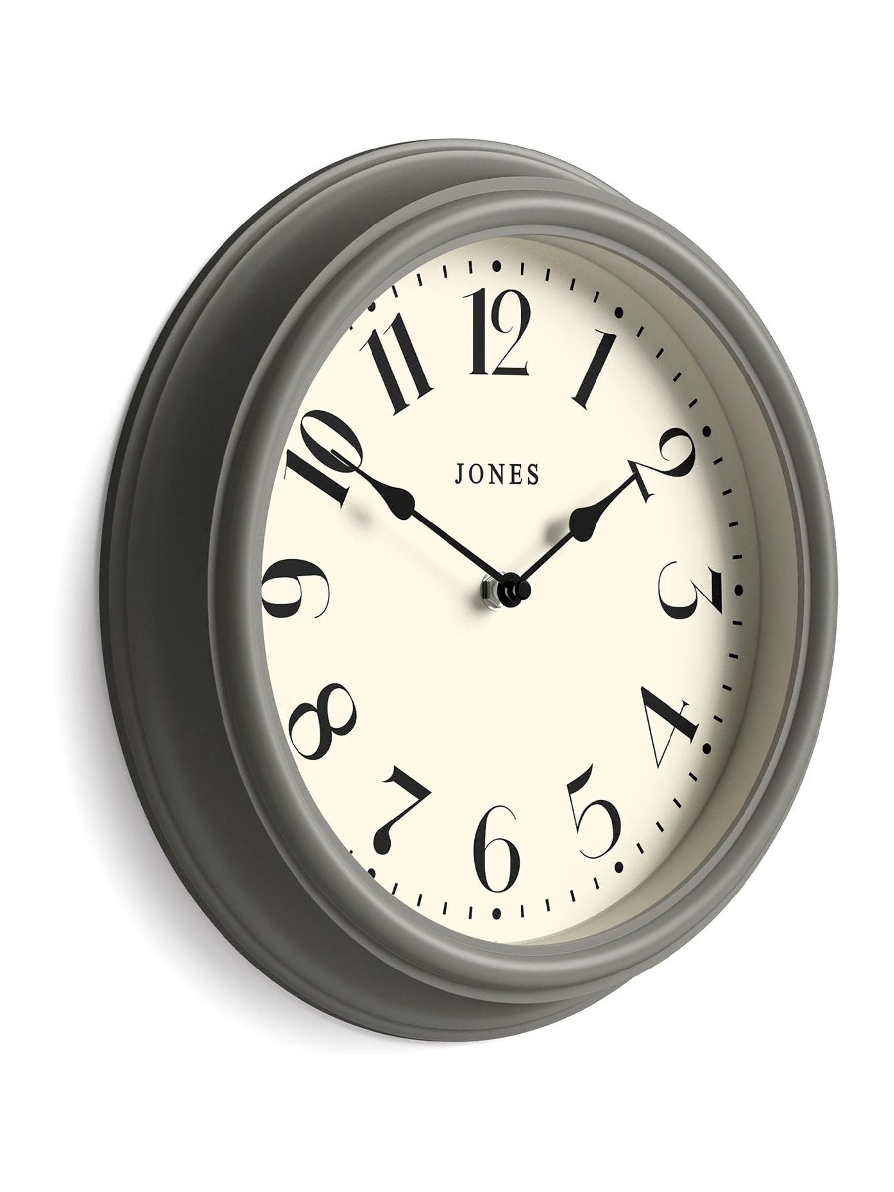 Jones Clocks Moss Green wall clock 30.5cm, UK version