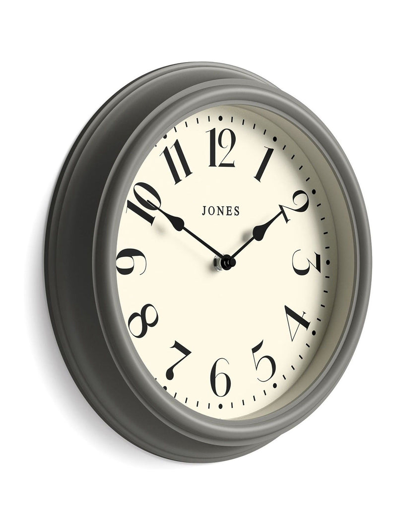 Jones Clocks Moss Green wall clock 30.5cm, UK version