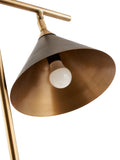 Pacific Zeta ceiling light matt black or antique brass, UK version