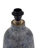 Stoneware table lamp Pacific Grey volcanic effect 50cm, UK version