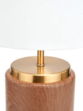 Pacific wood effect ceramic table lamp 48cm - British product