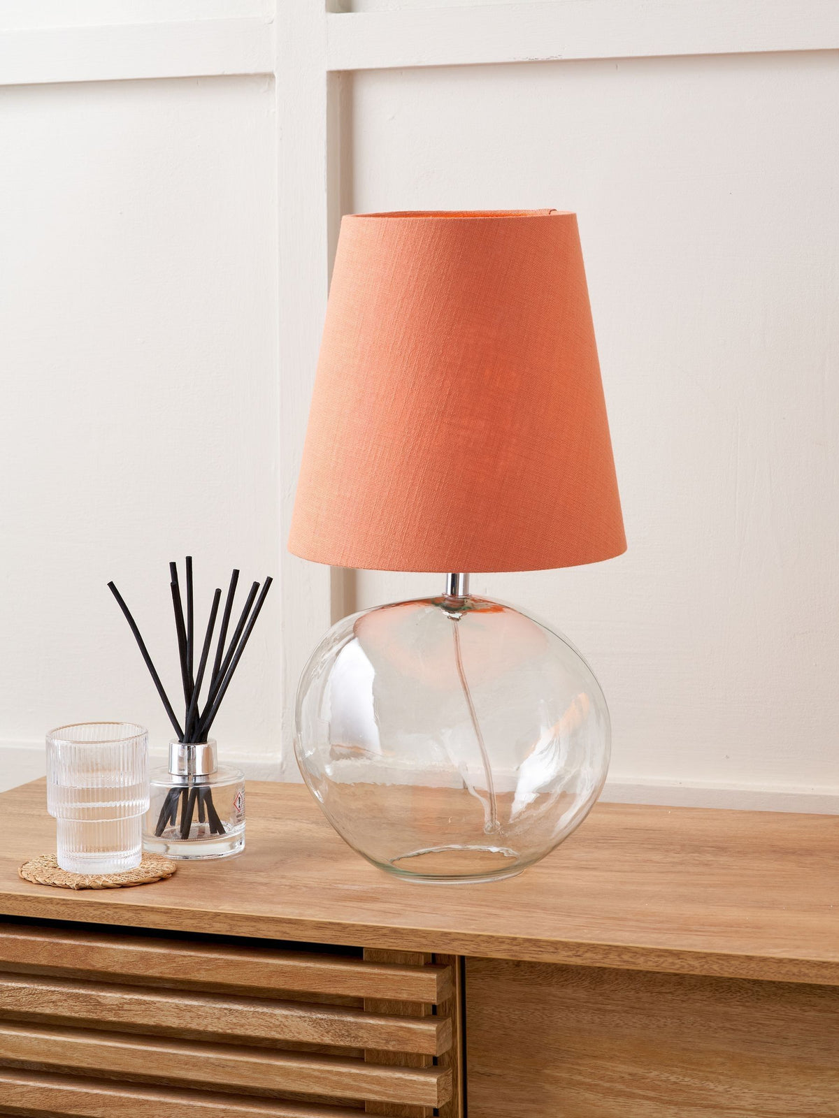 Pacific Clear Glass Table small side table (British brand)