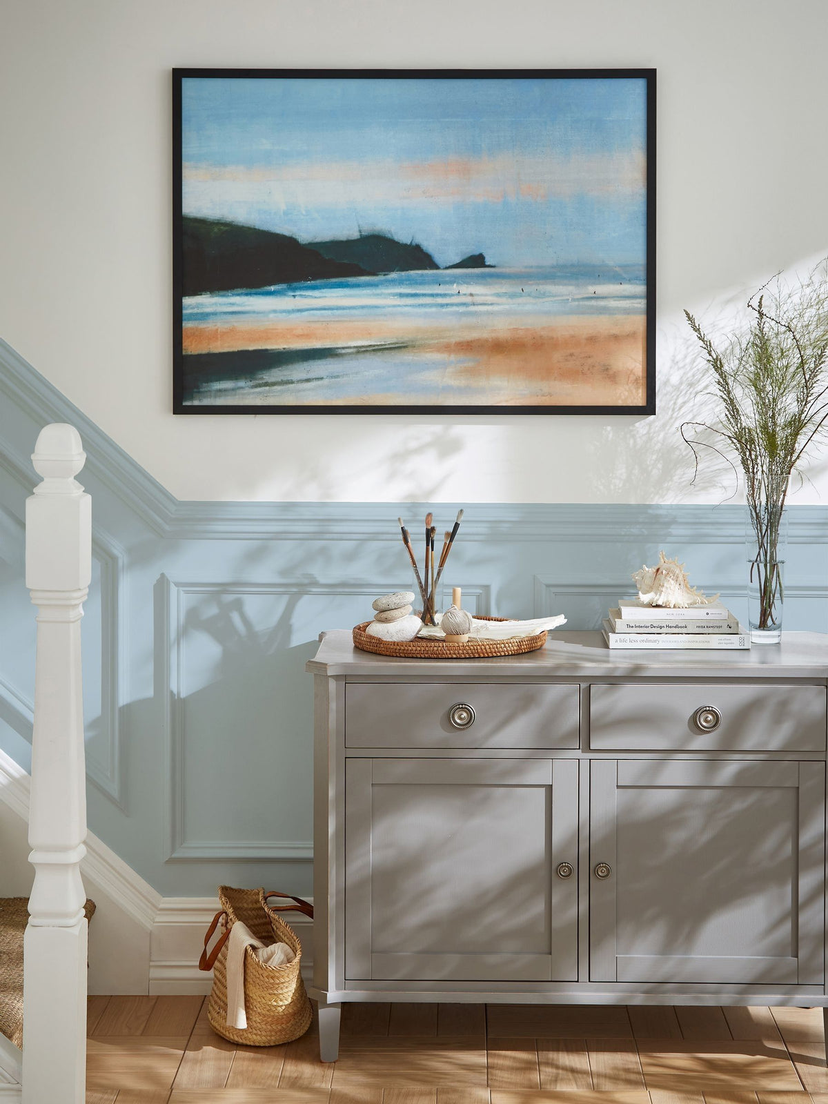 Laura Ashley Black Coastal Breeze Small Wall Art Frame