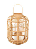 Pacific natural wood and glass candle holder 45cm - British product
