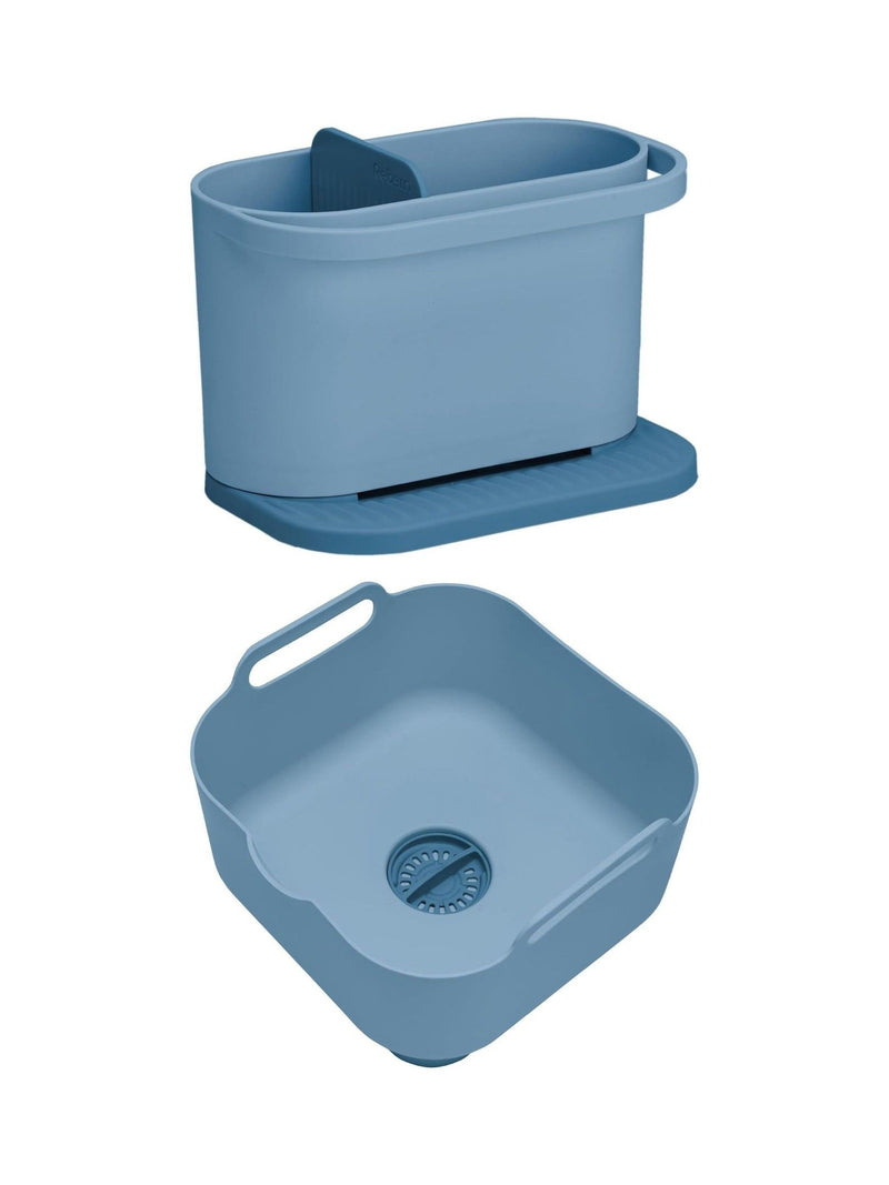 ReBorn sage green washing up bowl and sink tidy bundle, imported from the UK
