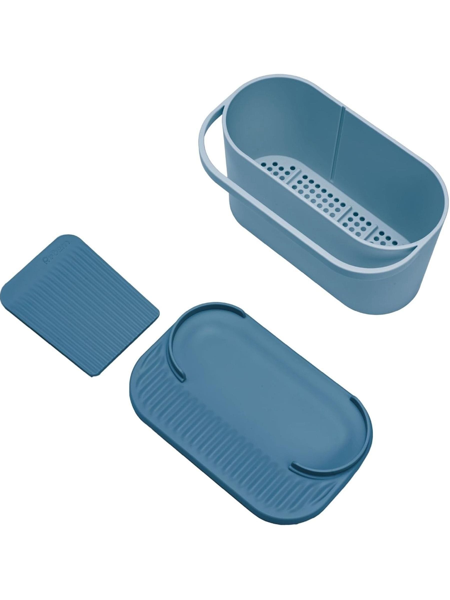 ReBorn sage green washing up bowl and sink tidy bundle, imported from the UK
