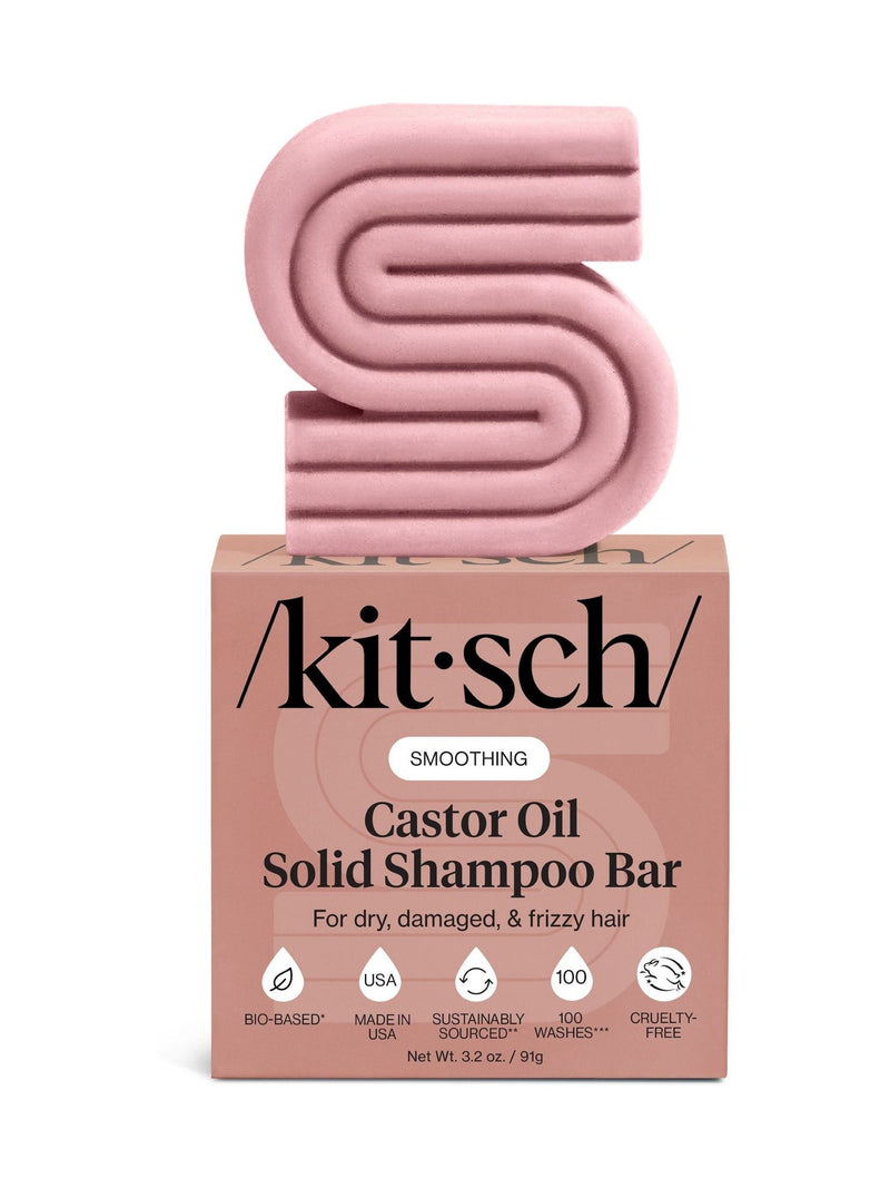 Kitsch castor oil nourishing solid shampoo bar - British product